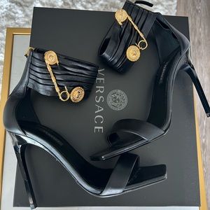 Versace Safety Pin Sandals 110 MM Size 38